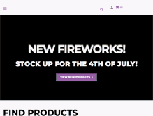 Tablet Screenshot of fireworks.com